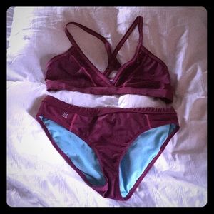 Athleta two piece swim suit